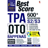 Best score tpa oto bappenas 600+
