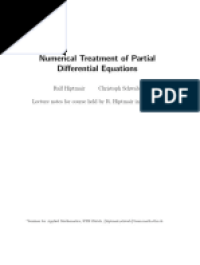 Numerical Treatment of Partial Differential Equations (Inf10)